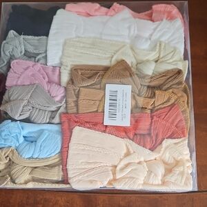 Assorted Soft Fabric Headbands Set